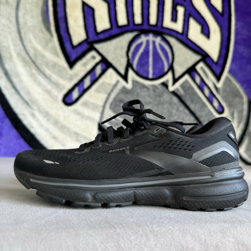 Size 5.5 - Brooks Ghost 15 Women's Black Running Shoes Sneakers 1203801B020